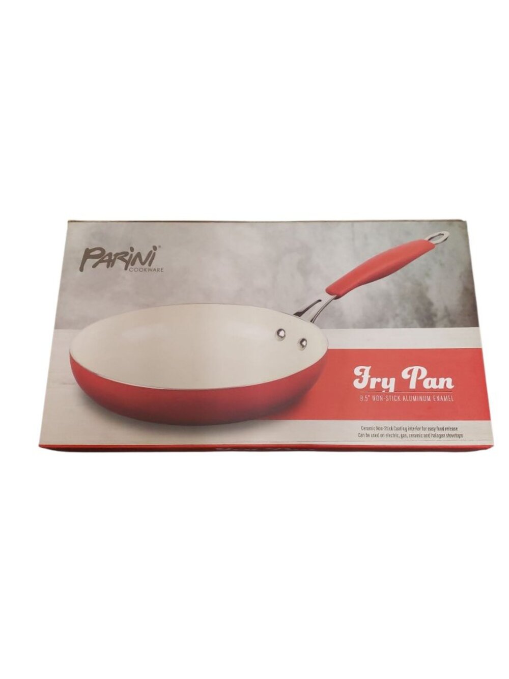 Ceramic Parini Cookware 9.5" Fry Pan - Red